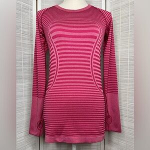 Lululemon Swiftly Tech Long Sleeve Heathered Berry Rumble